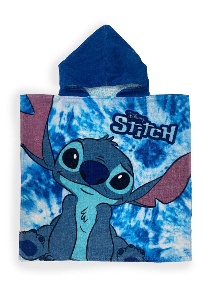 Πόντσο Θαλάσσης Quick Dry Disney Home Lilo & Stitch 35 50X100 Sky Blue 100% Microfiber