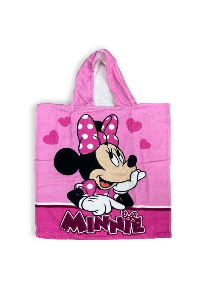 Πόντσο Θαλάσσης Quick Dry Disney Home Minnie 202 50X100 Pink 100% Microfiber