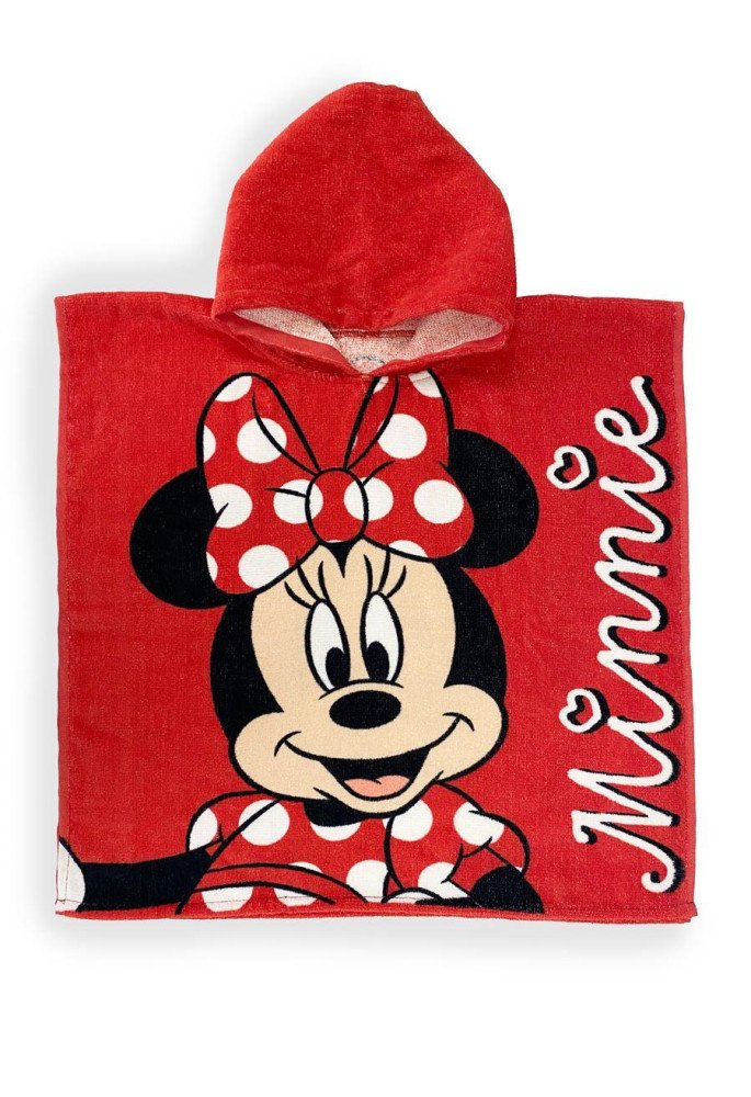 Πόντσο Θαλάσσης Quick Dry Disney Home Minnie 203 50X100 Red 100% Microfiber