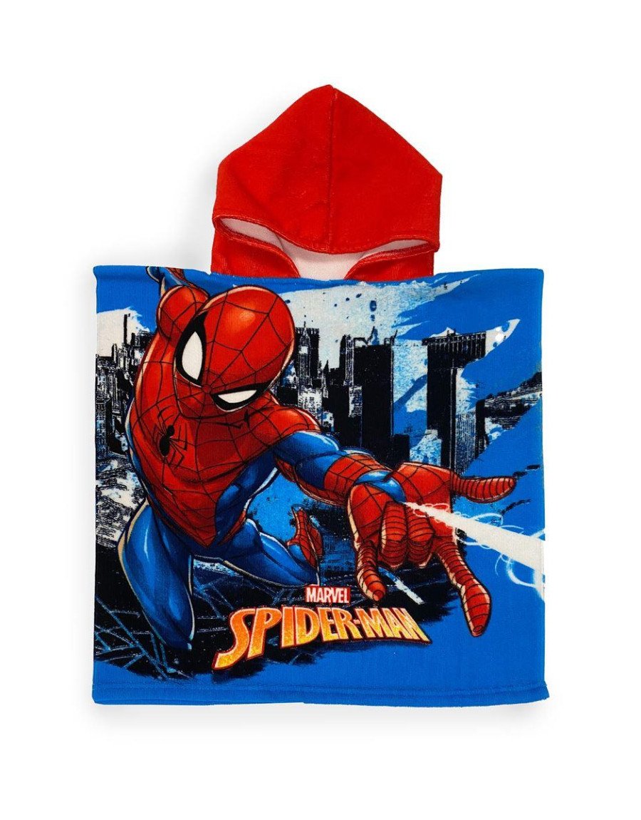 Πόντσο Θαλάσσης Quick Dry Marvel Spider-Man 17 50X100 Sky Blue 100% Microfiber