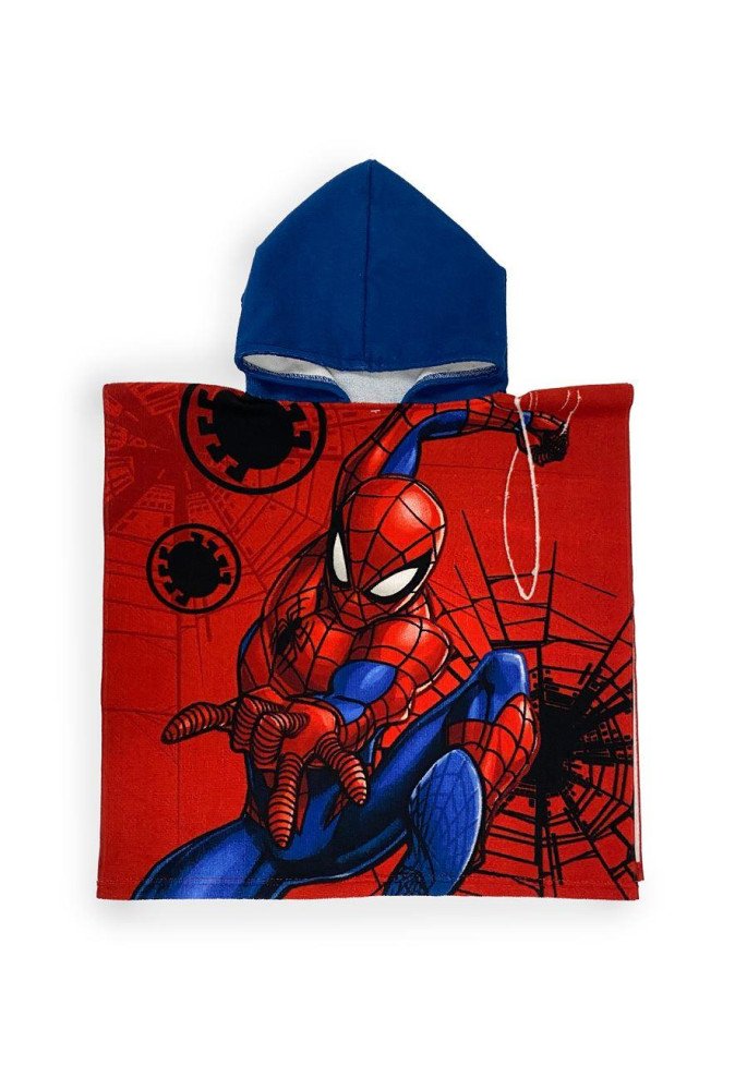 Πόντσο Θαλάσσης Quick Dry Marvel Spider-Man 25 50X100 Red 100% Microfiber