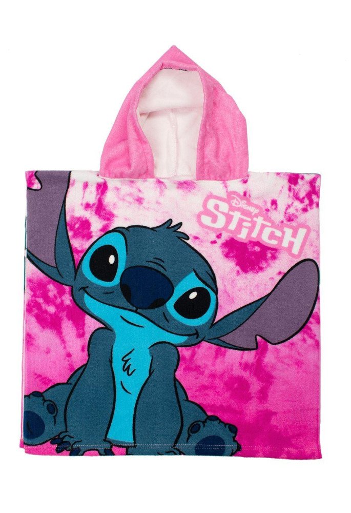 Πόντσο Θαλάσσης Quick Dry Disney Home Lilo & Stitch 22 50X100 Pink 100% Microfiber