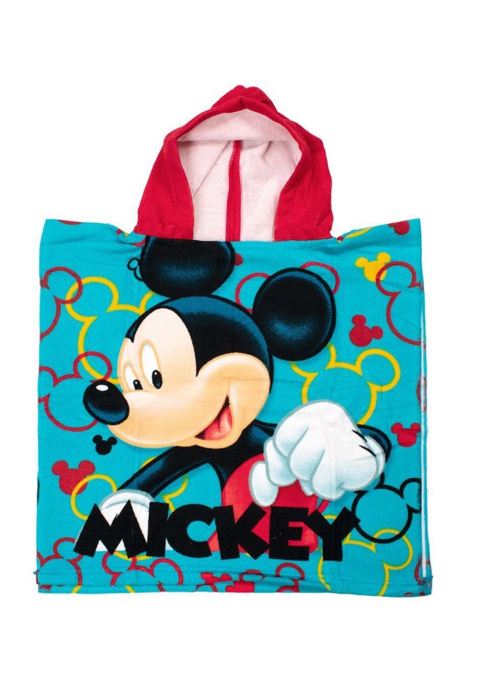 Πόντσο Θαλάσσης Quick Dry Disney Home Mickey 05 50X100 Sky Blue 100% Microfiber