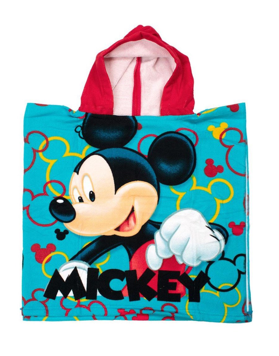 Πόντσο Θαλάσσης Quick Dry Disney Home Mickey 05 50X100 Sky Blue 100% Microfiber