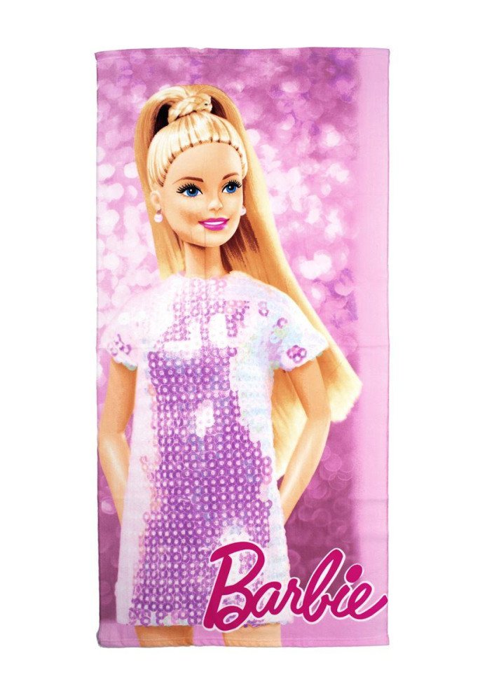 Πετσέτα Θαλάσσης Quick Dry Mattel Barbie 85 70X140 Pink 100% Microfiber