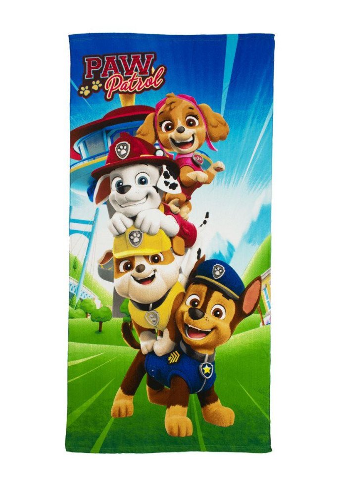 Πετσέτα Θαλάσσης Quick Dry Nickelodeon Paw Patrol 20 70X140 Sky Blue 100% Microfiber