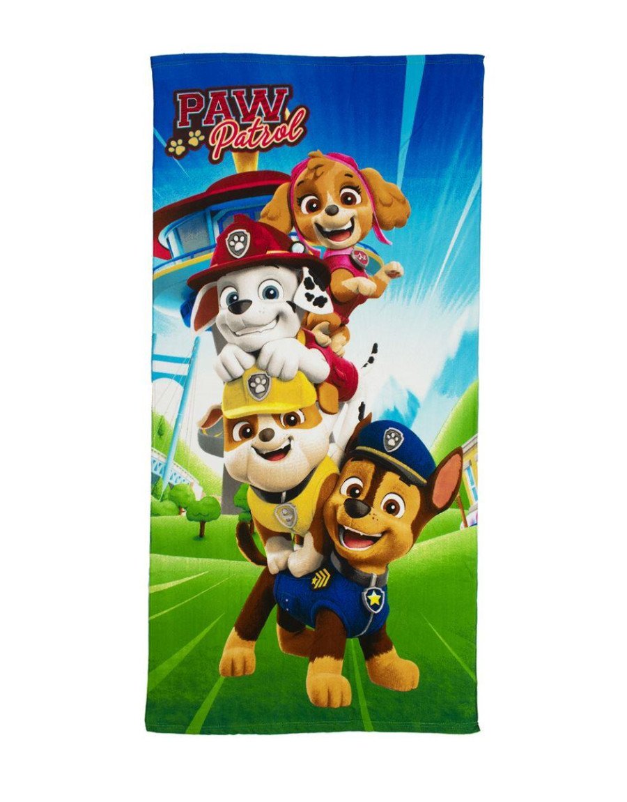 Πετσέτα Θαλάσσης Quick Dry Nickelodeon Paw Patrol 20 70X140 Sky Blue 100% Microfiber