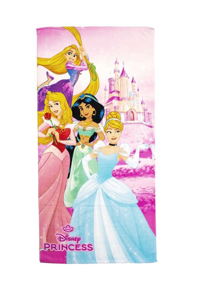 Πετσέτα Θαλάσσης Quick Dry Disney Home Princess 30 70X140 Pink 100% Microfiber