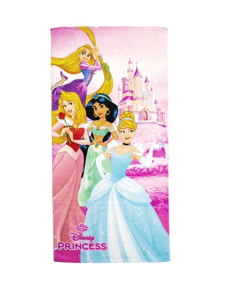 Πετσέτα Θαλάσσης Quick Dry Disney Home Princess 30 70X140 Pink 100% Microfiber