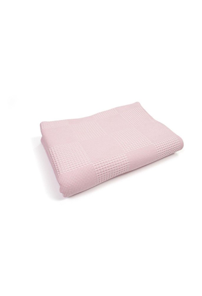 Κουβέρτα Πικέ bebe Μονόχρωμη 120X150 Ροζ 100% Cotton