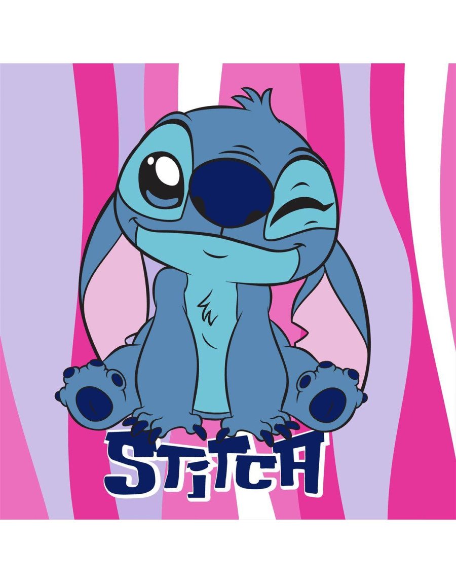 Λαβέτα Νηπιαγωγείου Disney Home Lilo & Stitch 74 30X30 Pink 100% Polyester