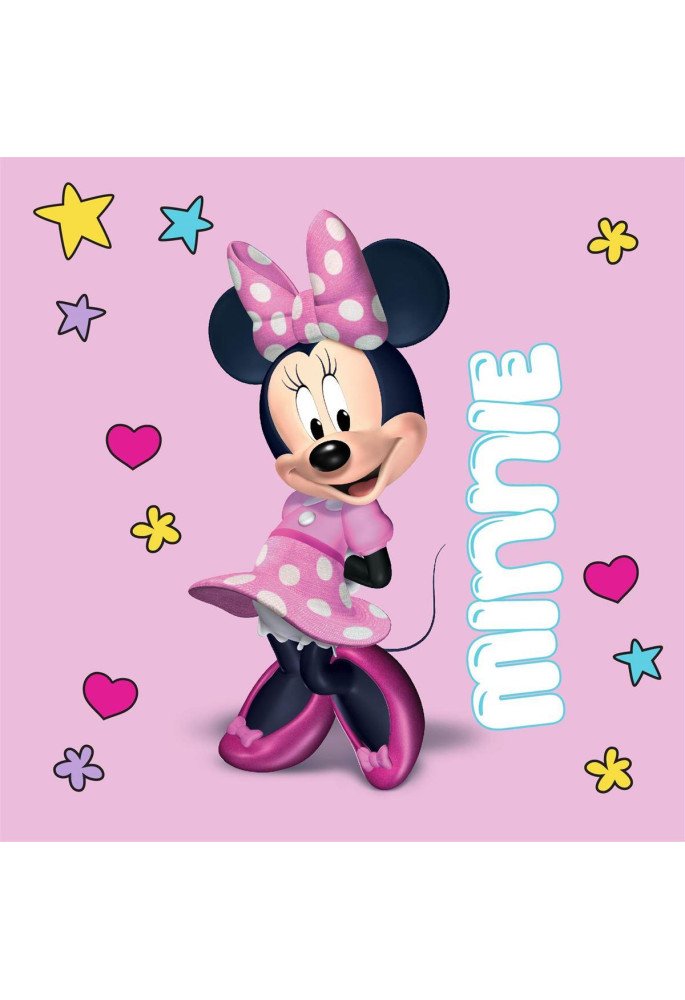 Λαβέτα Νηπιαγωγείου Disney Home Minnie 78 30X30 Pink 100% Polyester