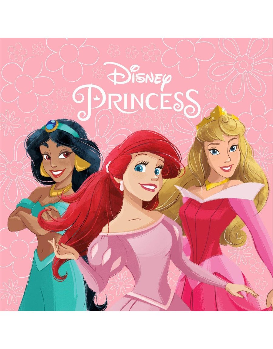 Λαβέτα Νηπιαγωγείου Disney Home Princess 80 30X30 Coral 100% Polyester