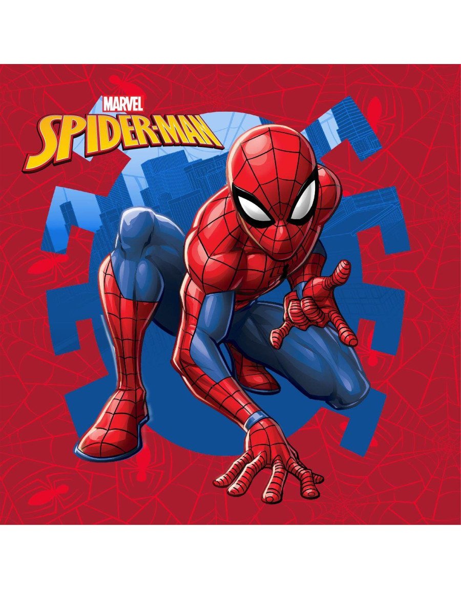 Λαβέτα Νηπιαγωγείου Marvel Spider-Man 71 30X30 Red 100% Polyester