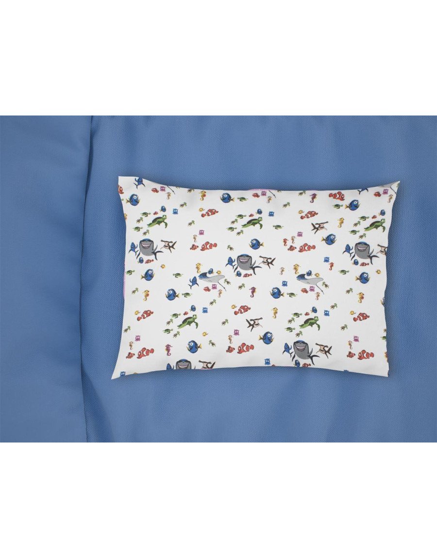 Μαξιλαροθήκη Εμπριμέ bebe Nemo 31 35X45 White 100% Cotton Flannel