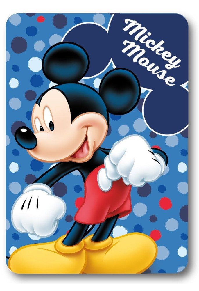 Κουβέρτα Fleece Disney Home Mickey 28 100X140 Blue 100% Polyester