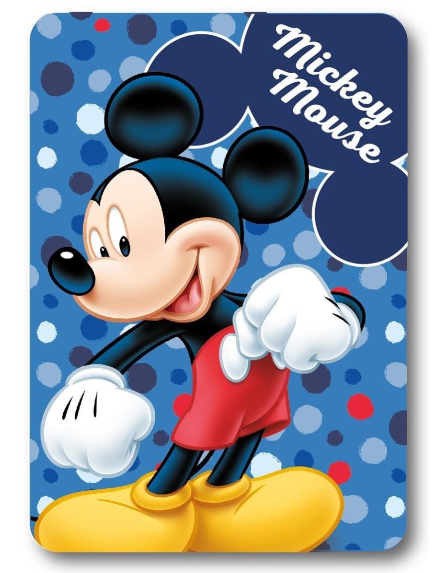 Κουβέρτα Fleece Disney Home Mickey 28 100X140 Blue 100% Polyester