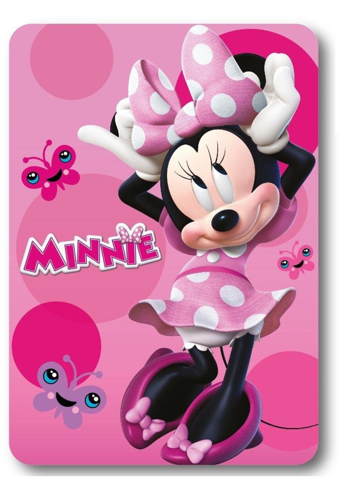 Κουβέρτα Fleece Disney Home Minnie 19 100X140 Pink 100% Polyester