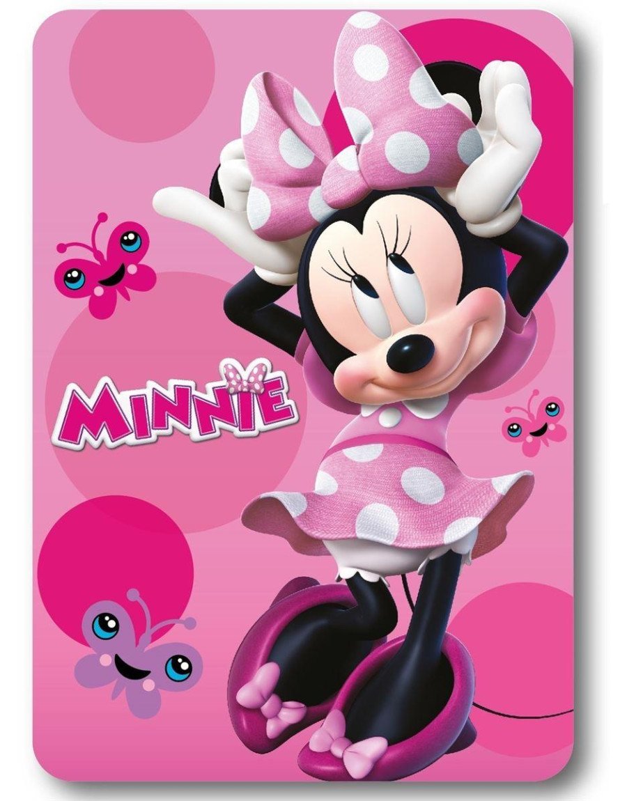 Κουβέρτα Fleece Disney Home Minnie 19 100X140 Pink 100% Polyester