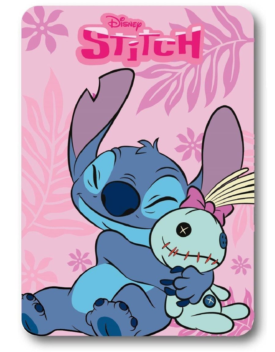 Κουβέρτα Fleece Disney Home Stitch 25 100X140 Pink 100% Polyester