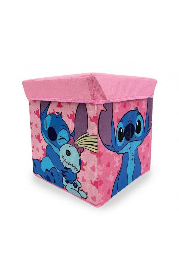 Κουτί-Σκαμπό Disney Home Lilo & Stitch 13 30X30X30 Pink 100% Polyester
