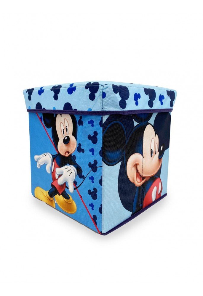 Κουτί-Σκαμπό Disney Home Mickey 14 30X30X30 Sky Blue 100% Polyester Κουτί-Σκαμπό Disney Home Mickey 14 30X30X30 Sky Blue 100% Polyester