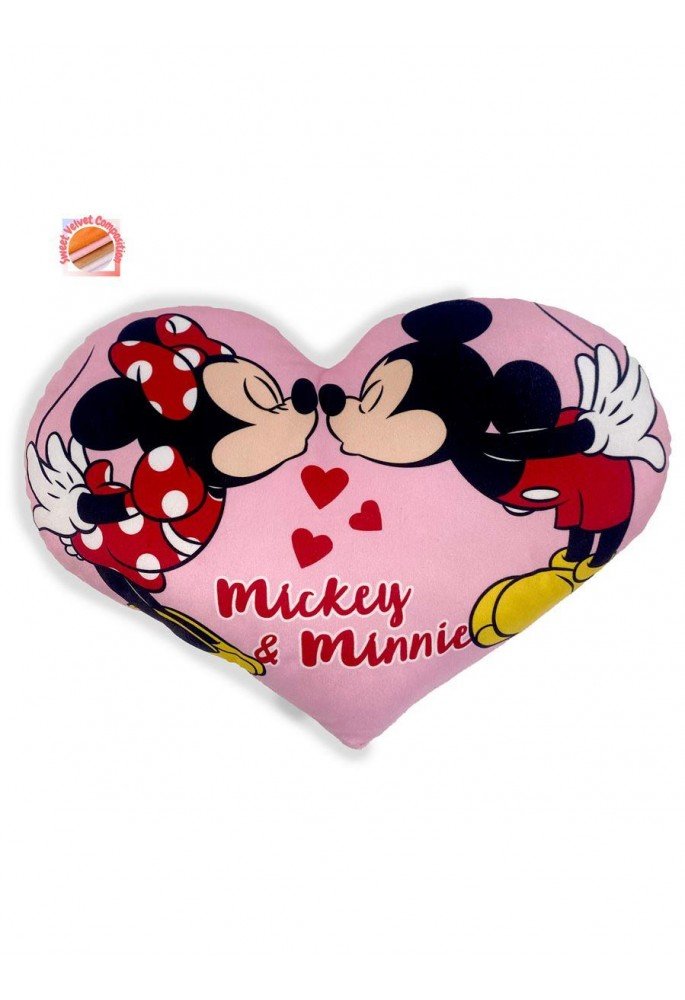 Μαξιλάρι 3D Disney Home Mickey & Minnie 15 40 cm Pink 100% Velboa Μαξιλάρι 3D Disney Home Mickey & Minnie 15 40 cm Pink 100% Velboa
