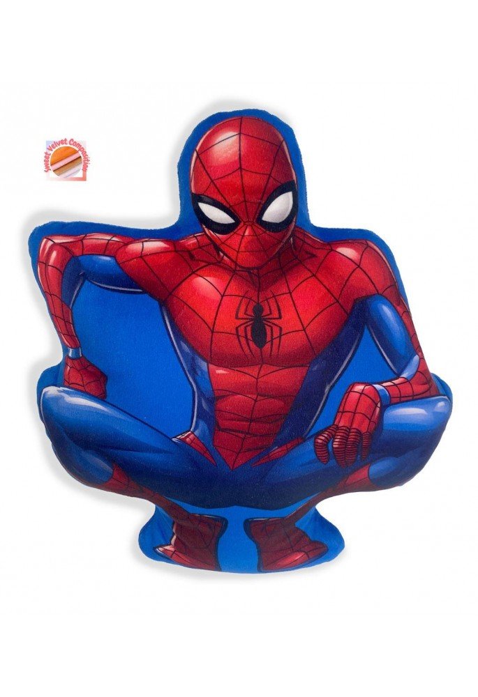 Μαξιλάρι 3D Marvel Spider-Man 35 35 cm Blue 100% Velboa Μαξιλάρι 3D Marvel Spider-Man 35 35 cm Blue 100% Velboa