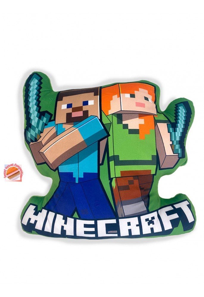 Μαξιλάρι 3D Mojang Minecraft 18 40 cm Green 100% Velboa Μαξιλάρι 3D Mojang Minecraft 18 40 cm Green 100% Velboa
