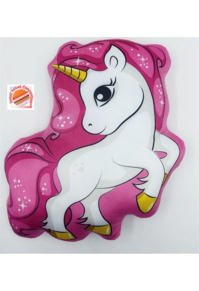 Μαξιλάρι 3D Unicorn 06 35 cm Pink 100% Velboa Μαξιλάρι 3D Unicorn 06 35 cm Pink 100% Velboa