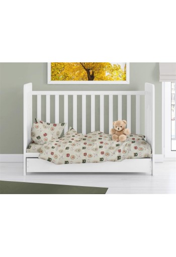 Πάπλωμα Εμπριμέ bebe Big Cats 27 120X160 Light Olive 100% Cotton Πάπλωμα Εμπριμέ bebe Big Cats 27 120X160 Light Olive 100% Cotton