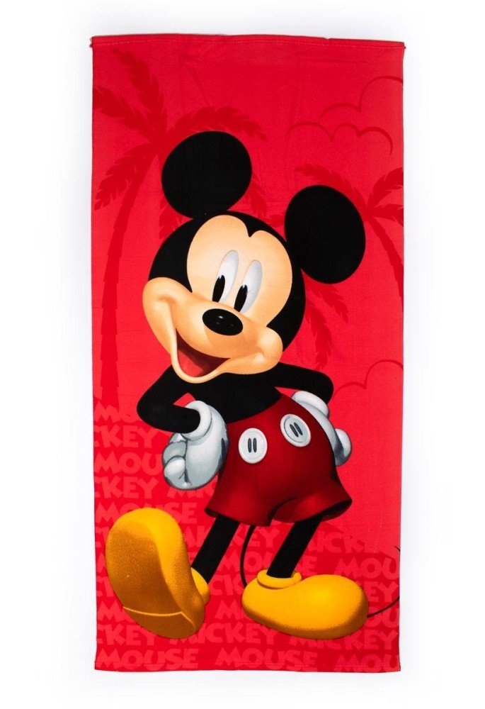 Πετσέτα Θαλάσσης Quick Dry Disney Home Mickey 27 70X140 Red 100% Microfiber Πετσέτα Θαλάσσης Quick Dry Disney Home Mickey 27 70X140 Red 100% Microfiber