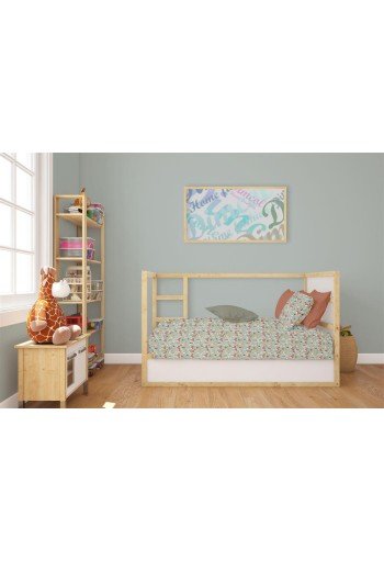 Κατωσέντονο Με Λάστιχο bebe Fox 528 0,70X1,40X0,15 Pale Cyan 100% Cotton Κατωσέντονο Με Λάστιχο bebe Fox 528 0,70X1,40X0,15 Pale Cyan 100% Cotton