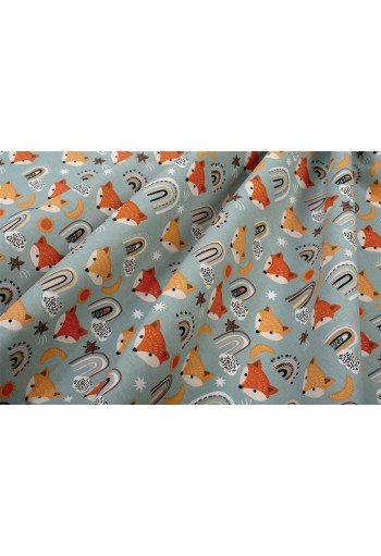 Πάνα Χασέ bebe Fox 528 80X80 Pale Cyan 100% Cotton Πάνα Χασέ bebe Fox 528 80X80 Pale Cyan 100% Cotton