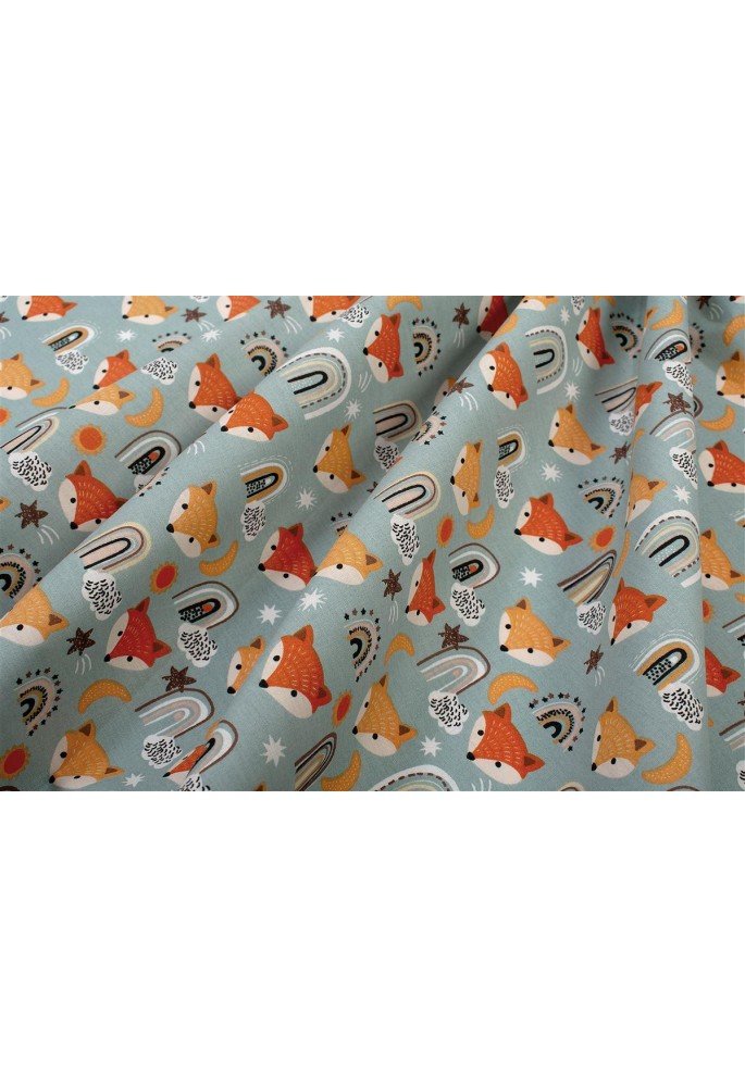 Πάνα Χασέ bebe Fox 528 80X80 Pale Cyan 100% Cotton Πάνα Χασέ bebe Fox 528 80X80 Pale Cyan 100% Cotton