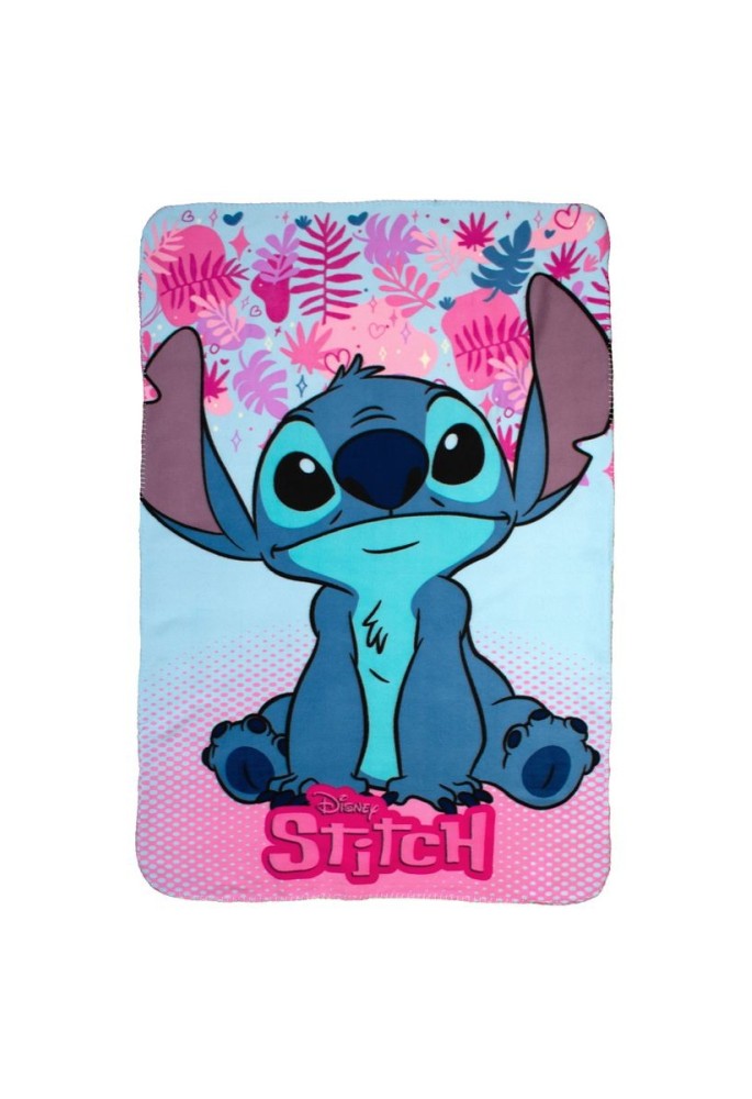 Κουβέρτα Fleece Disney Home Stitch 68 100X140 Ice Blue-Pink 100% Polyester Κουβέρτα Fleece Disney Home Stitch 68 100X140 Ice Blue-Pink 100% Polyester