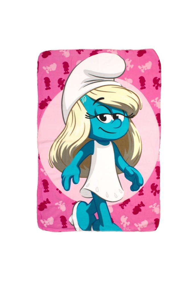 Κουβέρτα Fleece Peyo Smurfs 12 100X140 Pink 100% Polyester Κουβέρτα Fleece Peyo Smurfs 12 100X140 Pink 100% Polyester