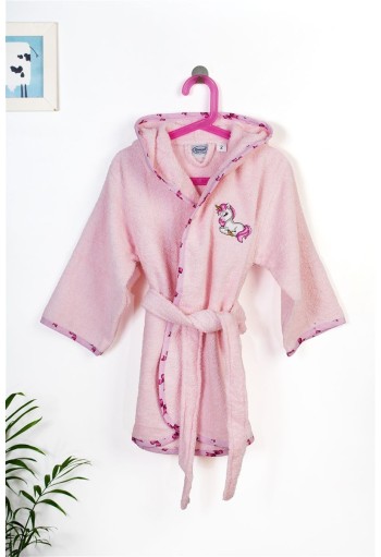 Μπουρνούζι Με Κέντημα kids Unicorn 187 Size: 04 Pink 100% Cotton Μπουρνούζι Με Κέντημα kids Unicorn 187 Size: 04 Pink 100% Cotton