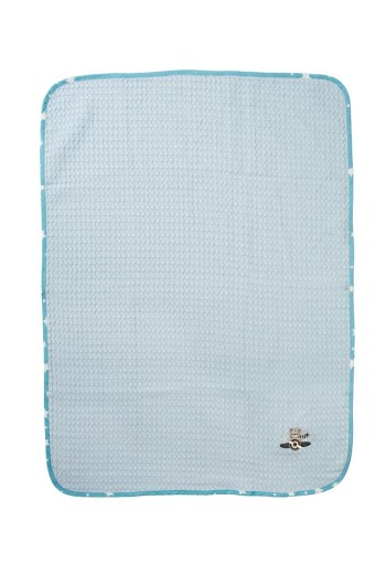 Κουβέρτα Πικέ Με Κέντημα bebe Aviator 183 80X110 Sky Blue 100% Cotton Κουβέρτα Πικέ Με Κέντημα bebe Aviator 183 80X110 Sky Blue 100% Cotton