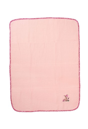 Κουβέρτα Πικέ Με Κέντημα bebe Deer 196 100X160 Pink 100% Cotton Κουβέρτα Πικέ Με Κέντημα bebe Deer 196 100X160 Pink 100% Cotton