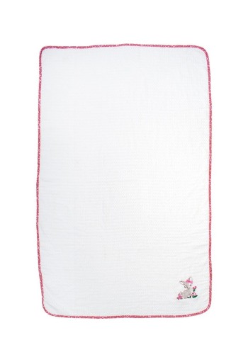 Κουβέρτα Πικέ Με Κέντημα bebe Deer 197 80X110 White-Pink 100% Cotton Κουβέρτα Πικέ Με Κέντημα bebe Deer 197 80X110 White-Pink 100% Cotton
