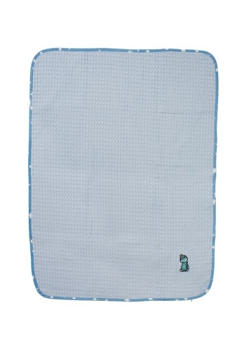Κουβέρτα Πικέ Με Κέντημα bebe Dinosaur 179 80X110 Sky Blue 100% Cotton Κουβέρτα Πικέ Με Κέντημα bebe Dinosaur 179 80X110 Sky Blue 100% Cotton