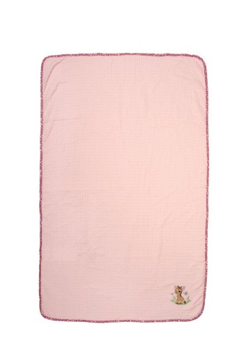 Κουβέρτα Πικέ Με Κέντημα bebe Giraffe 171 80X110 Pink 100% Cotton Κουβέρτα Πικέ Με Κέντημα bebe Giraffe 171 80X110 Pink 100% Cotton