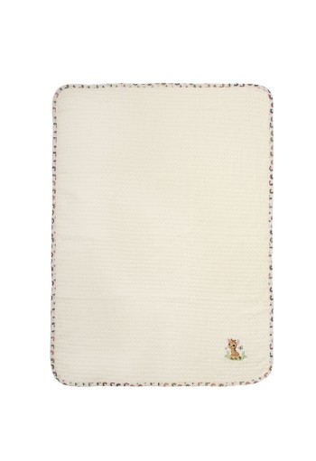 Κουβέρτα Πικέ Με Κέντημα bebe Giraffe 173 100X160 Ecru-Multi 100% Cotton Κουβέρτα Πικέ Με Κέντημα bebe Giraffe 173 100X160 Ecru-Multi 100% Cotton