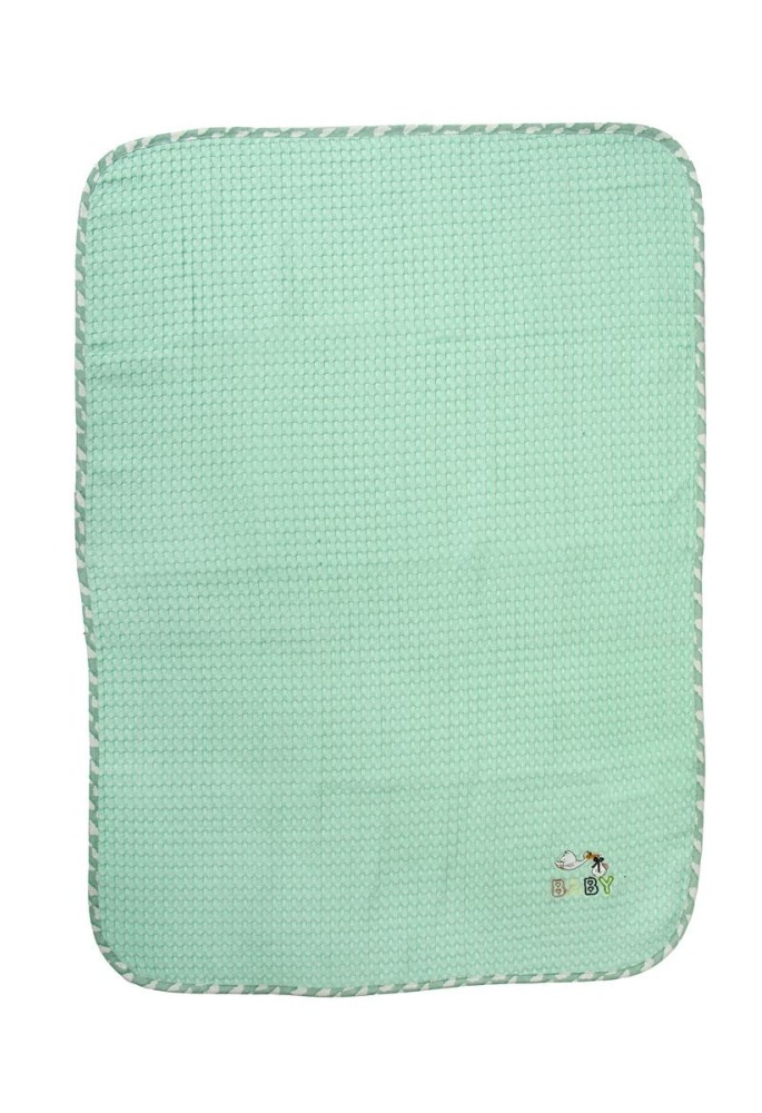 Κουβέρτα Πικέ Με Κέντημα bebe Stork 195 80X110 Mint 100% Cotton Κουβέρτα Πικέ Με Κέντημα bebe Stork 195 80X110 Mint 100% Cotton