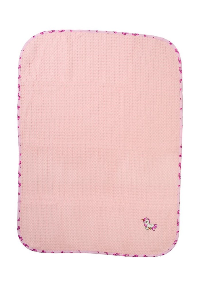 Κουβέρτα Πικέ Με Κέντημα bebe Unicorn 187 100X160 Pink 100% Cotton Κουβέρτα Πικέ Με Κέντημα bebe Unicorn 187 100X160 Pink 100% Cotton