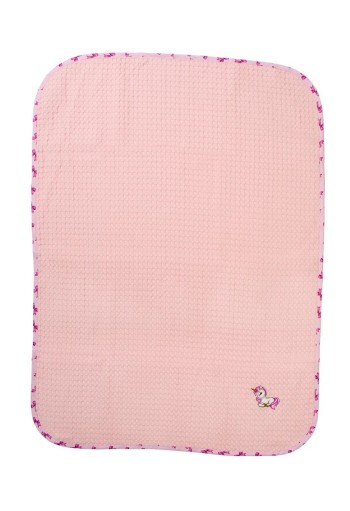 Κουβέρτα Πικέ Με Κέντημα bebe Unicorn 187 80X110 Pink 100% Cotton Κουβέρτα Πικέ Με Κέντημα bebe Unicorn 187 80X110 Pink 100% Cotton
