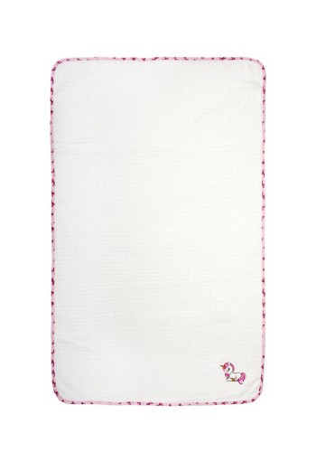 Κουβέρτα Πικέ Με Κέντημα bebe Unicorn 188 80X110 White-Pink 100% Cotton Κουβέρτα Πικέ Με Κέντημα bebe Unicorn 188 80X110 White-Pink 100% Cotton