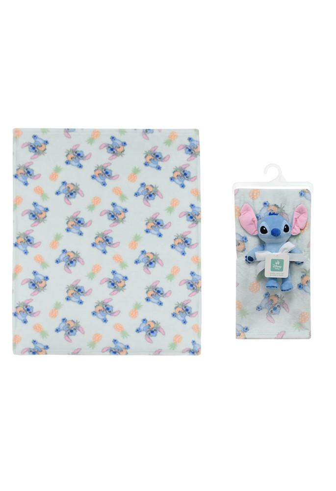 Λούτρινο Disney Home Σετ 2 Τεμ. bebe Stitch 27 Ύψος 25 cm & Κουβέρτα Coral Fleece 75X100 cm Light Green 100% Polyester Λούτρινο Disney Home Σετ 2 Τεμ. bebe Stitch 27 Ύψος 25 cm & Κουβέρτα Coral Fleece 75X100 cm Light Green 100% Polyester