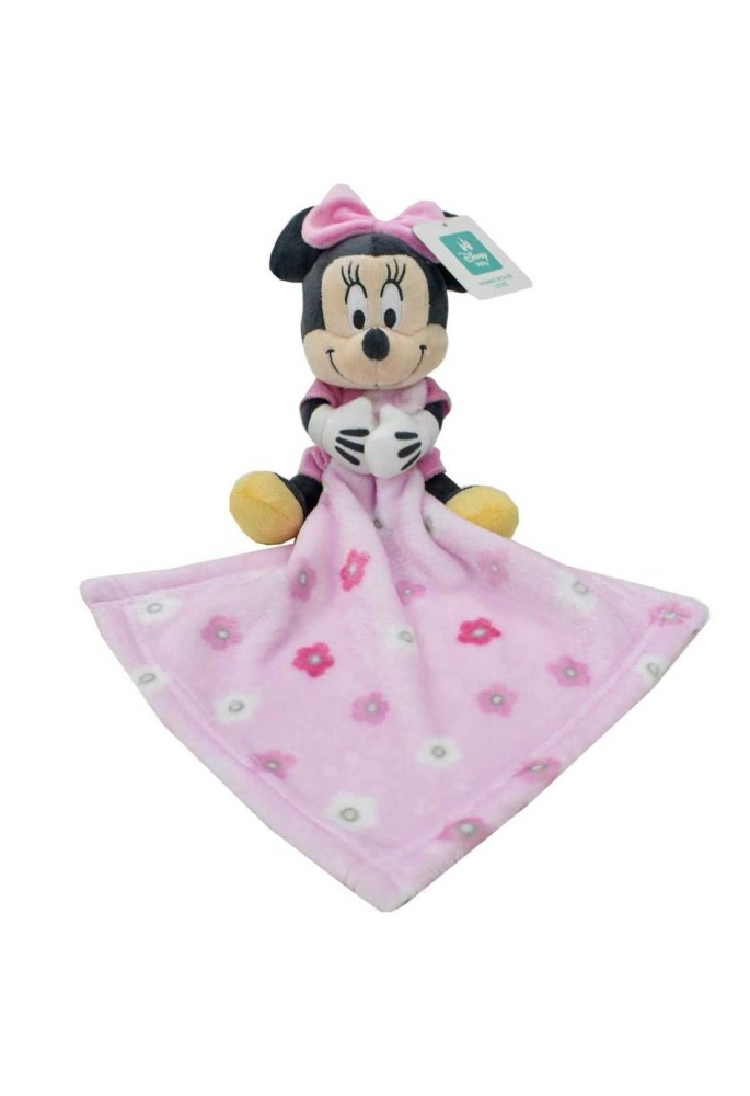 Λούτρινο Disney Home με Πανάκι Παρηγορίας Coral Fleece Εμπριμέ bebe Minnie 37 Ύψος 25 cm Pink 100% Polyester Λούτρινο Disney Home με Πανάκι Παρηγορίας Coral Fleece Εμπριμέ bebe Minnie 37 Ύψος 25 cm Pink 100% Polyester